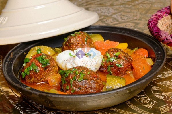 Tajine Kefta au Bœuf et ratatouille de Tunis en livraison et a emporter