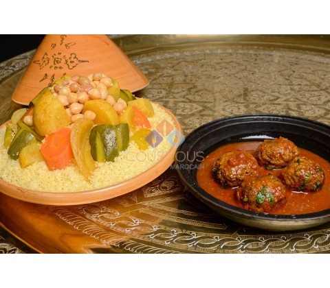 Couscous Box Boulettes Kefta Bœuf, livraison couscous box et plateau repas