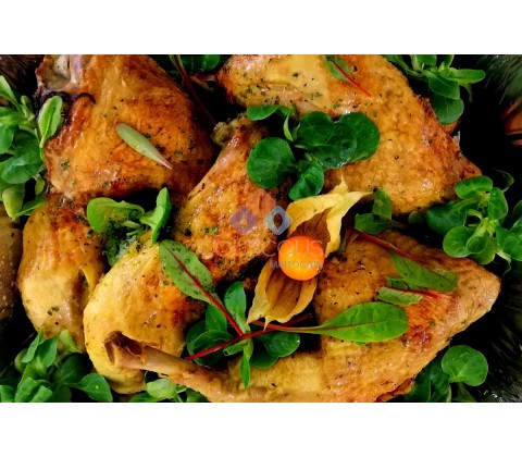 Cuisse de Poulet Fermier Marinée et Rôtie