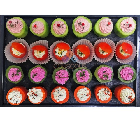 Canapés Fraîcheurs Végétariens (100 pièces)