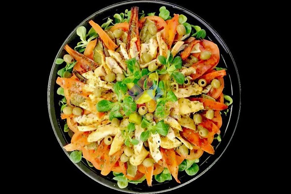 Salade de Légumes Rotis et Poulet