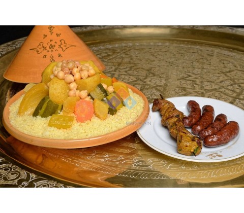 Couscous Brochettes Merguez en livraison et a emporter